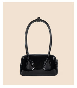 Fashion Portable Glossy PU Shoulder Bag