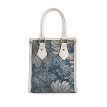 Load image into Gallery viewer, Exquisite Fabric Printed Faux Pearl Handbag
