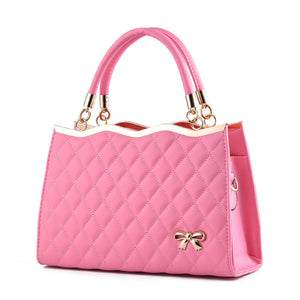 Crossbody shoulder bag with bow