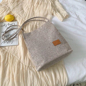 Canvas female bag non-woven fabric