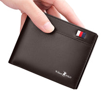 Load image into Gallery viewer, Ultra-Thin Mini Men&#39;s Short Leather Wallet
