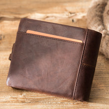 Load image into Gallery viewer, Fashion Anti-Theft Brushed Leather Men&#39;s Wallet

