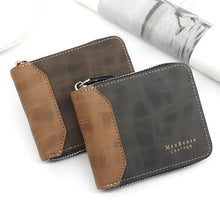 Load image into Gallery viewer, Zipper Two-fold Men&#39;s Wallet
