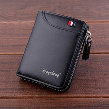 Load image into Gallery viewer, Men&#39;s Short Wallet Zipper Soft Leather
