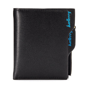 Men's Multifunction Card Zipper Short Wallet
