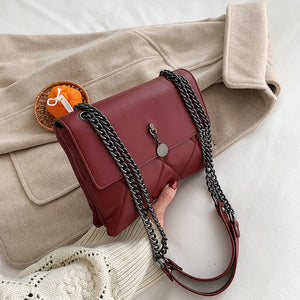 Fashion Ladies Rhombic Chain Handbag
