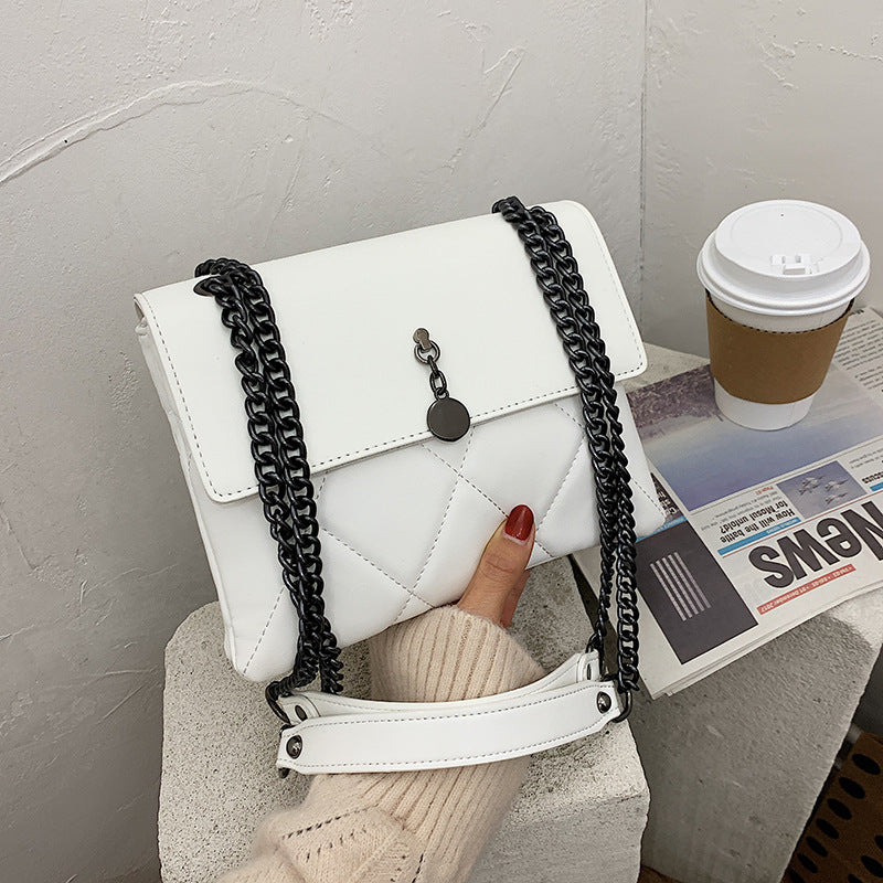 Fashion Ladies Rhombic Chain Handbag