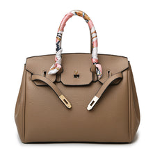 Load image into Gallery viewer, Pure color PU high-end handbag
