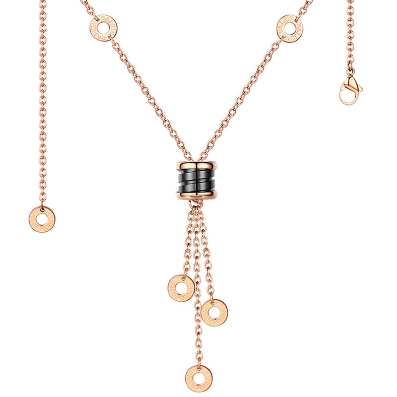 Simple and sexy accessories white copper pendant