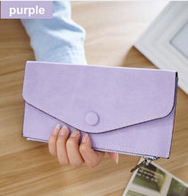 Load image into Gallery viewer, matte leather women&#39;s wallet zipper bag
