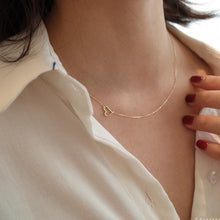 Load image into Gallery viewer, Sterling Silver Gold-plated Love Necklace
