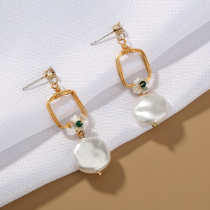 Fashion Women's Pearl Earrings Pendant Necklace