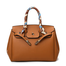 Load image into Gallery viewer, Pure color PU high-end handbag
