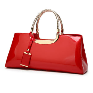 Women's patent leather bag