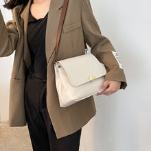 Load image into Gallery viewer, Solid color PU flap crossbody bag
