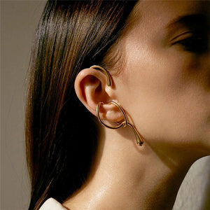 New Fashion Gold Metal Ear Cuff Earrings