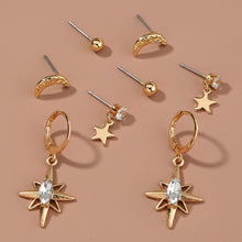 Load image into Gallery viewer, Star Moon 4-piece Set Stud Fashion
