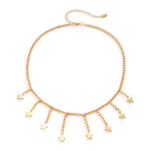 Load image into Gallery viewer, All-match Simple Tassel Star Pendant Necklace
