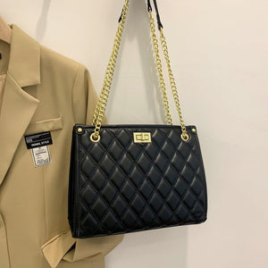 Fashionable High-End Pu Solid Color Shoulder Bag
