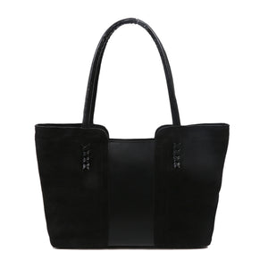 Large-Capacity Stitching Contrast Color Mommy Bag