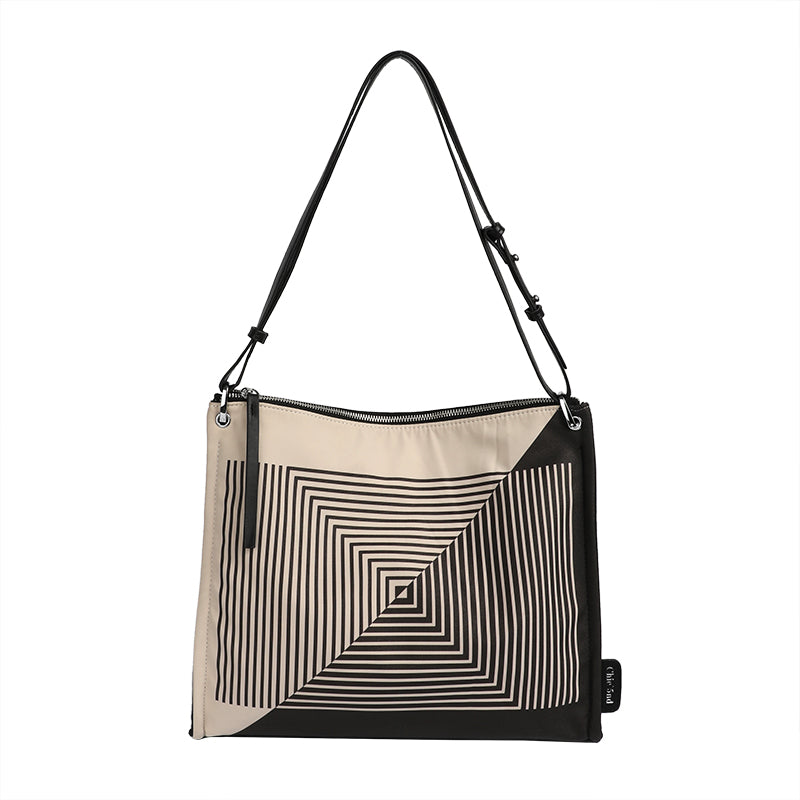 Abstract Solid Geometric Shoulder Bag