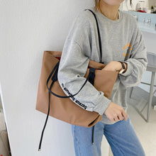 Load image into Gallery viewer, Fashion Tote Bag Printed Letters Large Capacity Shoulder Bag
