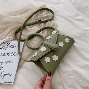 Handmade flower small square bag