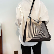 Load image into Gallery viewer, Abstract Solid Geometric Shoulder Bag
