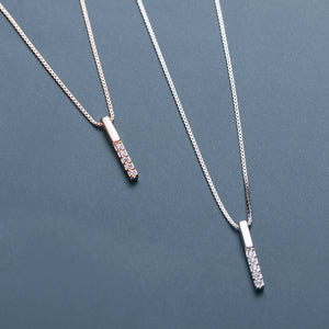 S925 Sterling Silver Micro Diamond Necklace