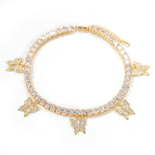 Load image into Gallery viewer, Creative Rhinestone Butterfly Anklet

