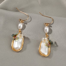 Load image into Gallery viewer, Pearl Butterfly Earrings
