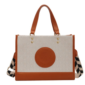 Pure Color High-Grade Pu Geometric Clamshell Handbag
