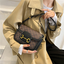 Load image into Gallery viewer, High-end PU letter flap crossbody bag

