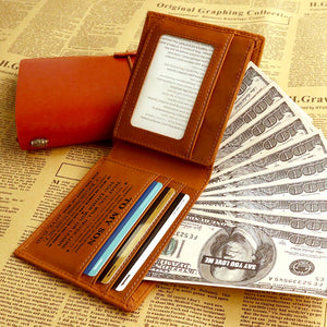Men's Crazy Horse Leather Leather Wallet