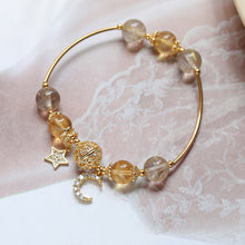 Load image into Gallery viewer, Gold Hair Crystal Bracelet
