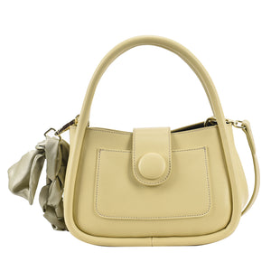 Solid Color Three-Dimensional Silk Scarf Handbag