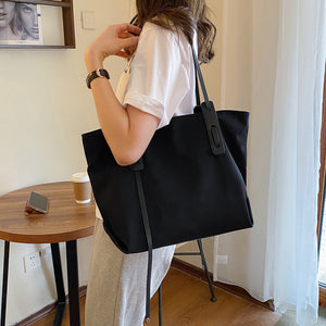 Fashion Tote Bag Printed Letters Large Capacity Shoulder Bag