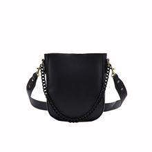 Load image into Gallery viewer, Pure color simple chain mother and child handbag
