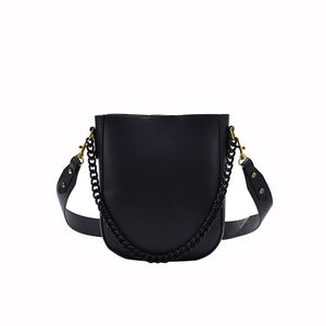 Pure color simple chain mother and child handbag