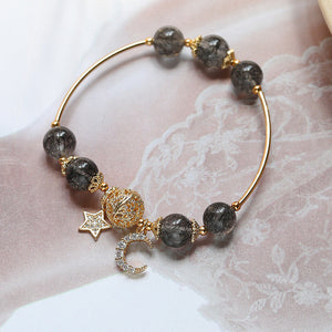 Gold Hair Crystal Bracelet