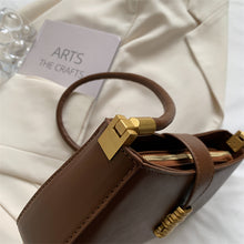 Load image into Gallery viewer, Solid Color Leather Buckle Bullet Hardware Shoulder Bag
