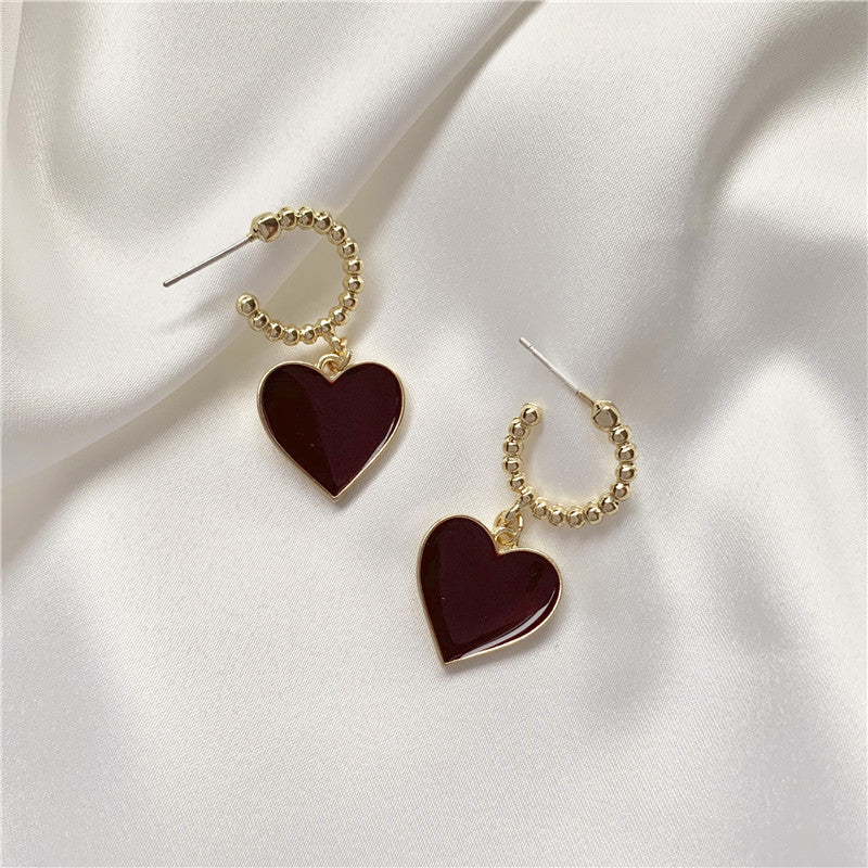 Temperament Retro Love Word Simple And Cold Earrings